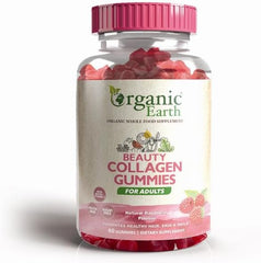 Organic Earth Beauty Collagen Sugar-Free Hydrolysed with Vitamin C and Biotin - 60 Gummies