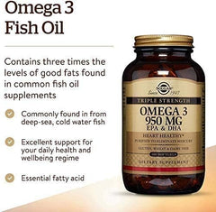Solgar Triple Strength Omega-3 950mg EPA & DHA - 100 Softgels
