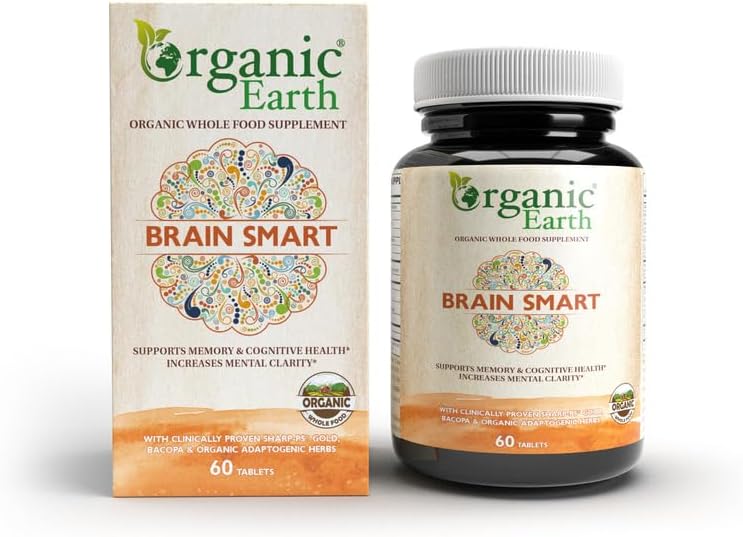 Organic Earth Brain Smart - 60 Tablets