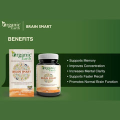 Organic Earth Brain Smart - 60 Tablets