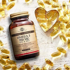 Solgar Triple Strength Omega-3 950mg EPA & DHA - 100 Softgels