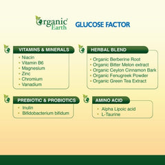 Organic Earth Glucose Factor - 60 Capsules