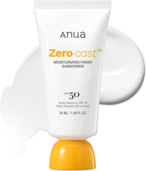 Anua Zero-Cast SPF 50 Moisturizing Finish Sunscreen - 50ml