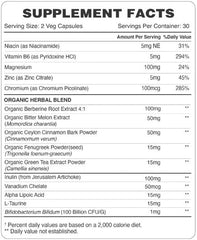 Organic Earth Glucose Factor - 60 Capsules