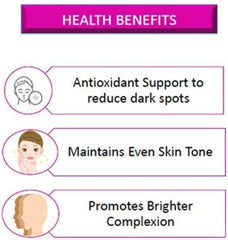 Sunshine Nutrition Derma Glow – 1000mg L-Glutathione Skin Brightening & Antioxidant Support - 60 Veg Capsules