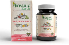 Organic Earth Hair, Skin & Nails, Biotin - 60 Capsules