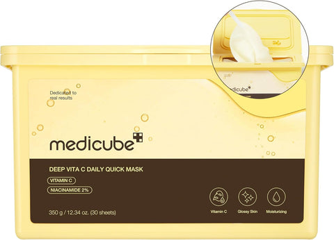Medicube Deep Vita C Daily Quick Mask - 350g, 30 Sheet