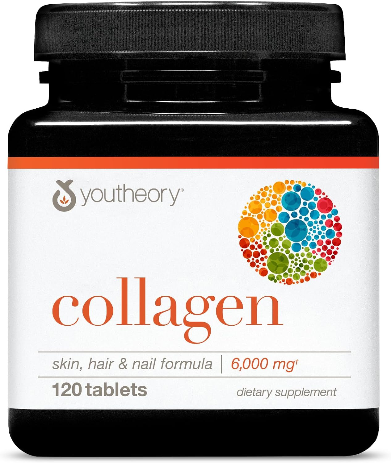 Youtheory Advanced Collagen (6,000 mg Collagen) - 120 Tablets