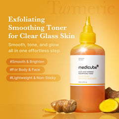 Medicube Kojic Acid Turmeric Resurfacing Toner - 250ml