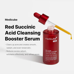 Medicube Red Acne AHA BHA Succinic Acid Skin Peel Serum - 40g