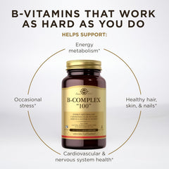 Solgar B-Complex "100" - 100 Veg Capsules