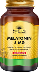 Sunshine Nutrition Melatonin 5mg - 100 Tablets
