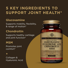 Solgar Glucosamine Hyaluronic Acid Chondroitin MSM - 120 Tablets