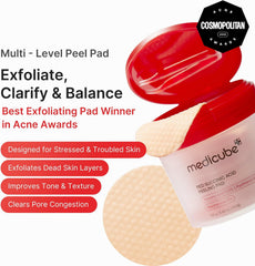 Medicube Red Succinic Acid Peeling Pads - 155g, Pack of 70's