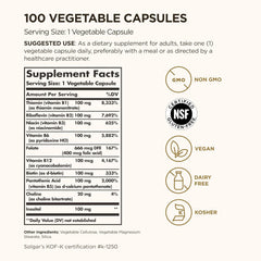 Solgar B-Complex "100" - 100 Veg Capsules