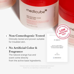 Medicube Red Succinic Acid Peeling Pads - 155g, Pack of 70's