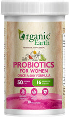 Organic Earth Probiotics For Women - 30 Capsules