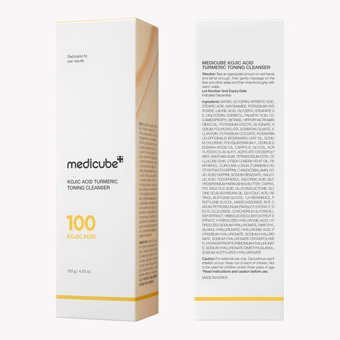 Medicube 100 Kojic Acid Turmeric Toning Cleanser - 120g