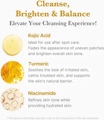 Medicube 100 Kojic Acid Turmeric Toning Cleanser - 120g