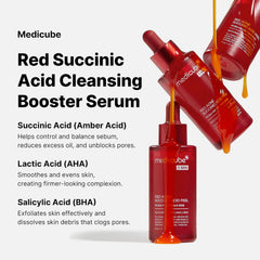 Medicube Red Acne AHA BHA Succinic Acid Skin Peel Serum - 40g