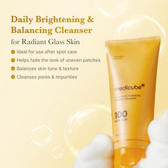 Medicube 100 Kojic Acid Turmeric Toning Cleanser - 120g