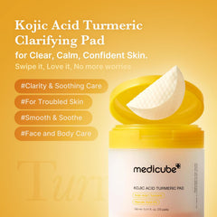 Medicube Kojic Acid Turmeric Pads 160ml - Pack of 70's