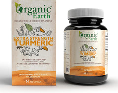 Organic Earth Extra Strength Turmeric - 60 Capsules