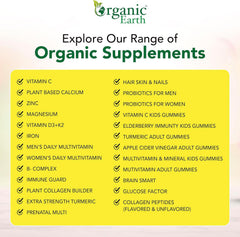 Organic Earth Collagen Peptides Lemon 20g Hydrolysed Collagen - 284g