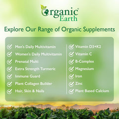 Organic Earth Iron with B12, Folate, and Vitamin C - 60 Capsules
