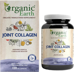 Organic Earth Joint Collagen Type II with Hyaluronic Acid - 120 Capsules