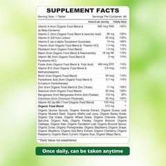 Organic Earth Men’s Daily Multivitamin - 60 Tablets