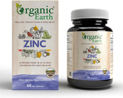 Organic Earth Zinc 25mg - 60 Capsules