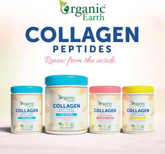 Organic Earth Collagen Peptides Unflavoured 20g Hydolysed Collagen - 284g
