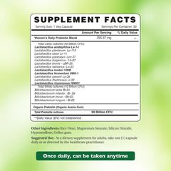 Organic Earth Probiotics For Women - 30 Capsules