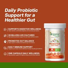 Organic Earth Probiotics Once Daily - 30 Capsules