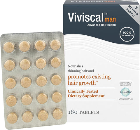 Viviscal Man Hair Nourishment Supplements - 180 Tablets (3 Months Supply)