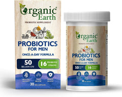 Organic Earth Probiotics For Men - 30 Capsules