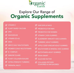Organic Earth Collagen Beauty Strawberry-Lemon 15g Hydolysed Collagen - 284g
