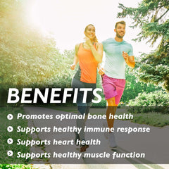 Organic Earth Vitamin D3 + K2  Supports Bone and Immune Health - 60 Capsules