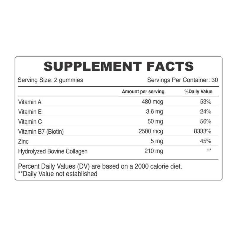 Organic Earth Beauty Collagen Sugar-Free Hydrolysed with Vitamin C and Biotin - 60 Gummies