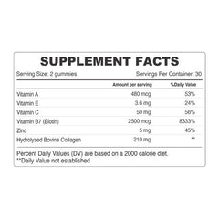 Organic Earth Beauty Collagen Sugar-Free Hydrolysed with Vitamin C and Biotin - 60 Gummies